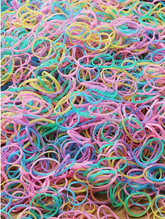 1000pcs Pack Disposable Elastic Hair Bands