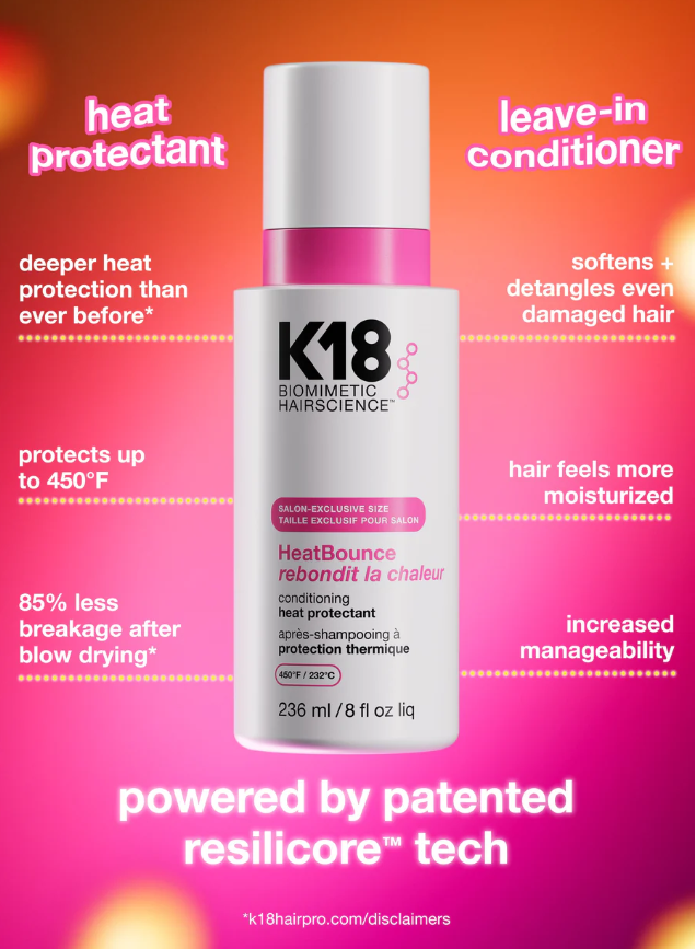 K18 HeatBounce Conditioning Heat Protectant 118ml