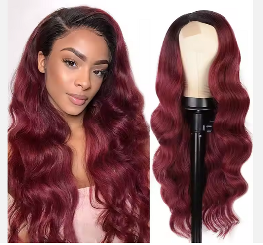 Front Lace Long Body Wavy Synthetic Hair